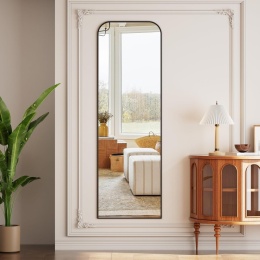 Lustro stojące prostokąt rama metal 142 x 52 cm Koonmi