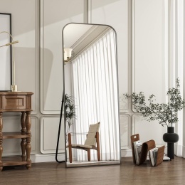 Lustro stojące prostokąt rama metal 142 x 52 cm Koonmi