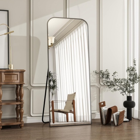 Lustro stojące prostokąt rama metal 142 x 52 cm Koonmi