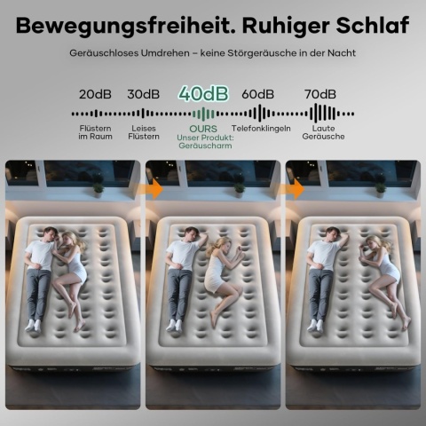 MATERAC OLARHIKE 203 X 152 X 46 CM Z WBUDOWANĄ POMPĄ ELEKTRYCZNĄ