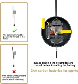 METALOWY ZEGAR ŚCIENNY 50 CM CZARNY LOFT VINTAGE ARVENTA STYLE
