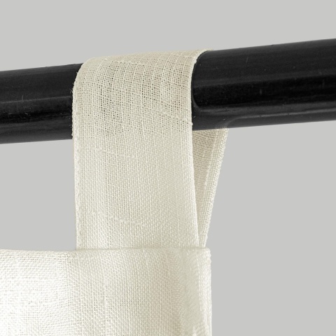 MIULEE Zasłony na szelkach, zestaw 2 przezroczystych 225 x 140 cm