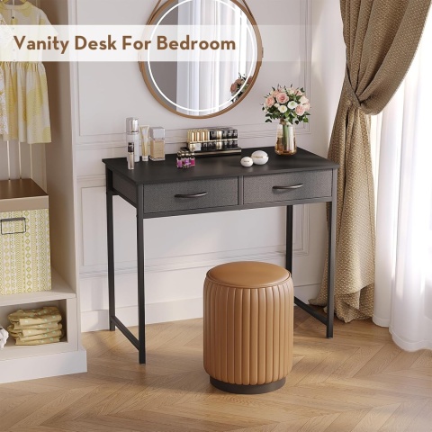 Małe biurko komputerowe z szufladami – 80 cm do małych przestrzeni WOHOMO