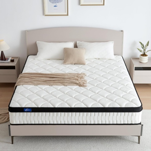 Materac SPRĘŻYNOWY 90x200, 24 cm wysokości ŚREDNIO MIĘKKI