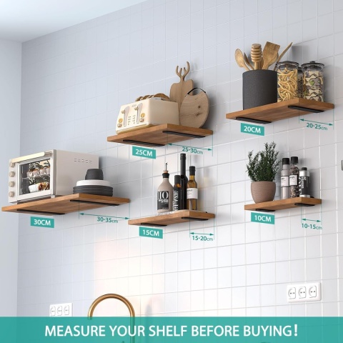 Metalowe wsporniki do półek 10 cm, wytrzymałe, 4 sztuki