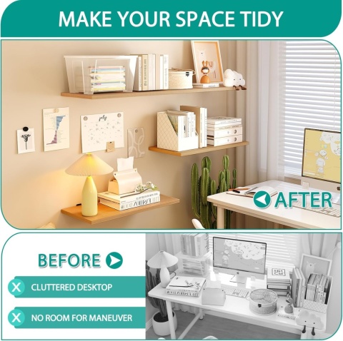 Metalowe wsporniki do półek 10 cm, wytrzymałe, 4 sztuki