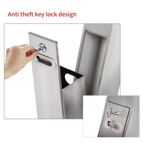 POPIELNICA POPIELNICZKA Z KOSZEM NA ŚMIECI STOJĄCA