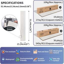 Panele Winylowe Samoprzylepne 5m² Deski parkiet WODOODPORNE