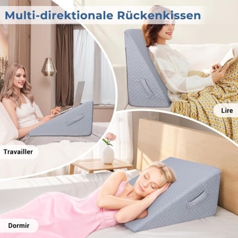 Poduszka Do Spania 60 x 50 30 cm Trojkątna Klin Poduszka Ortopedyczna