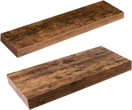 Półki wiszące Półka ścienna, drewniane półki zestaw 2 szt. 40 cm i 60 cm