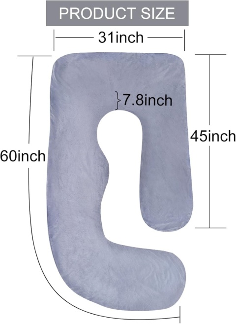 Poszewka na poduszkę ciążową SLIGUY w kształcie litery G, 144 cm