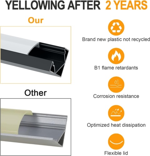 Profil LED, Aluminiowy 6 × 1 m, Kształt Litery V 45 Stopni