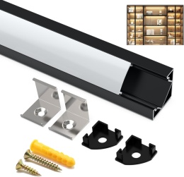 Profil LED, Aluminiowy 6 × 1 m, Kształt Litery V 45 Stopni