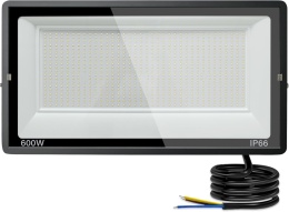 REFLEKTOR ZEWNĘTRZNY LED 600 W 60000 LM 6000 K Mocny Premium