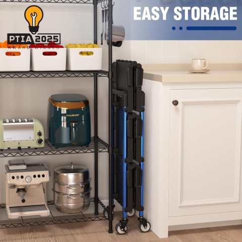 WORKPRO Wózek Serwisowy, Składany Wózek 3 Poziomy