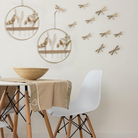 WPAJIRZO WIENIEC Z SUSZONYCH KWIATÓW 30cm dekoracja boho na drzwi i ścianę