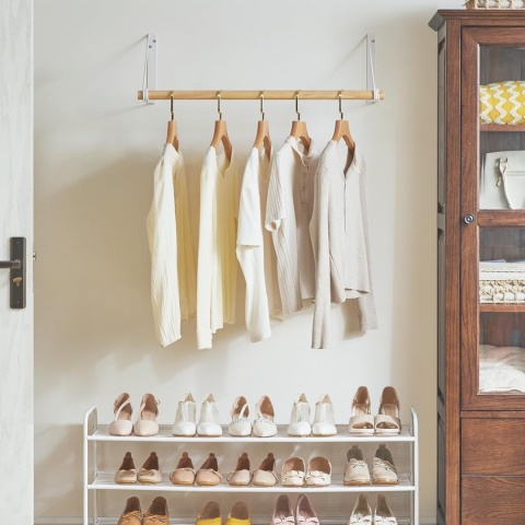 Wieszak garderoba ścienna IBUYKE o długości 80 cm