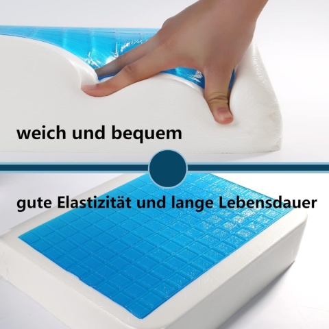 YOUFI PODUSZKA DO SIEDZENIA Z PIANKĄ PAMIĘCI I ŻELEM CHŁODZĄCYM 48X45CM