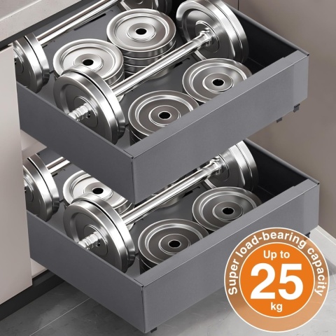 Zestaw 2 szuflad teleskopowych, wysuwana ,rozszerzana 32- 53 cm