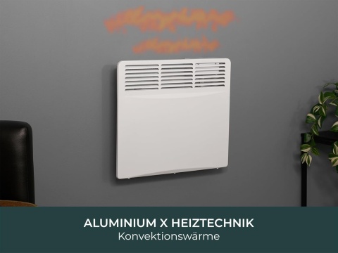 Adam Amba 1000 W Grzejnik elektryczny biały