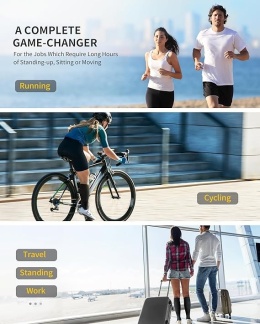 CAMBIVO Skarpety uciskowe dla mężczyzn i kobiet, 2 pary