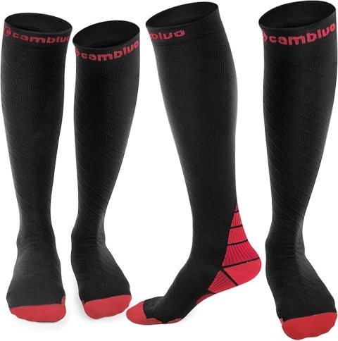 CAMBIVO Skarpety uciskowe dla mężczyzn i kobiet, 2 pary