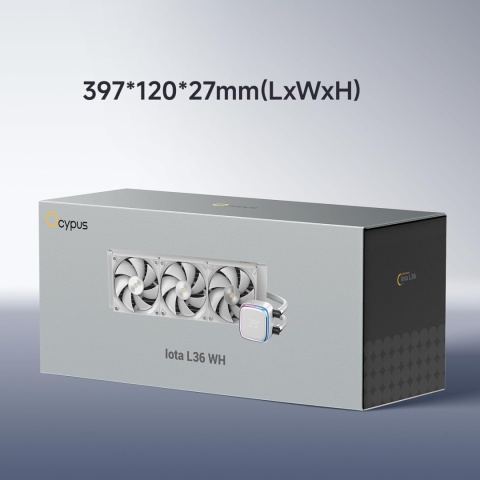 Chłodnica wodna Iota L36 WH do procesorów z wyświetlaczem cyfrowym