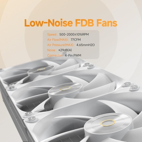 Chłodnica wodna Iota L36 WH do procesorów z wyświetlaczem cyfrowym