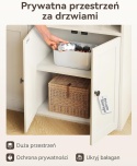 Coleshome 6-poziomowa biblioteczka z drzwiami i szafką