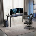 EUREKA ERGONOMIC Biurko narożne, 155 x 110 cm, stół gamingowy