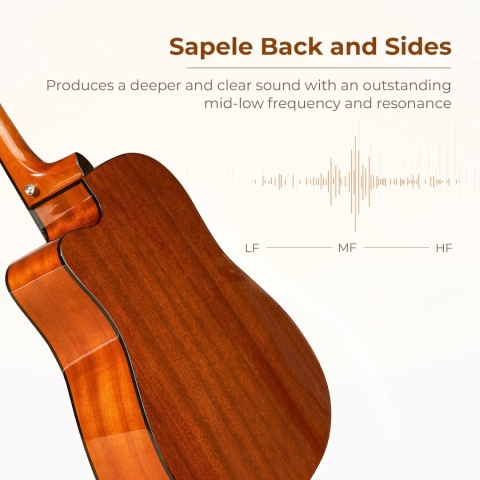 GITARA KLASYCZNA AKUSTYCZNA 4/4 DLA POCZĄTKUJĄCYCH AKCESORIA GRATISY KOSTKI