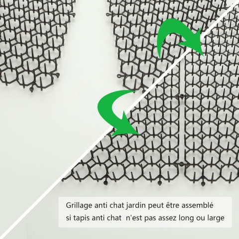 JMIATRY zestaw 32 sztuk kratek z kolcami, 20 x 40 cm ochrona przed kotami