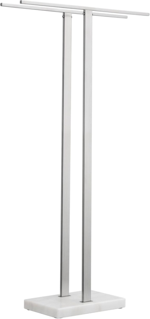 Stojące wieszaki na ręczniki KES do łazienki, z ciężką marmurową podstawą