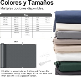 LOVE STORY Osłona balkonowa z PES, 100 x 800 cm, odporna na warunki atmosferyczne