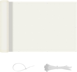 LOVE STORY Osłona balkonowa z PES, 100 x 800 cm, odporna na warunki atmosferyczne