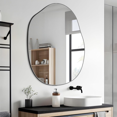Lustro Dekoracyjne Asymetryczne Designerskie Do Przedpokoju i Garderoby 96 cm