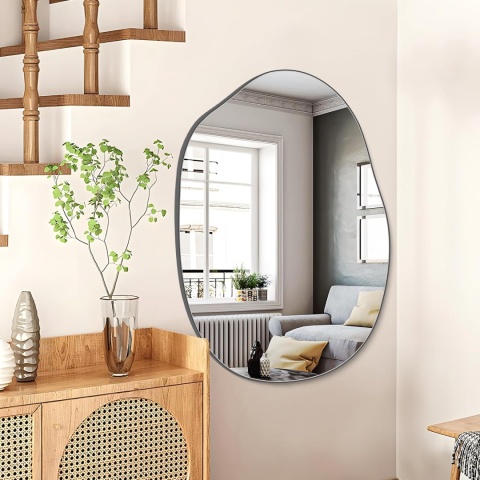 Lustro Dekoracyjne Asymetryczne Designerskie Do Przedpokoju i Garderoby 96 cm