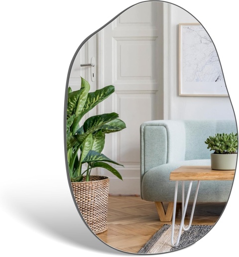 Lustro Dekoracyjne Asymetryczne Designerskie Do Przedpokoju i Garderoby 96 cm