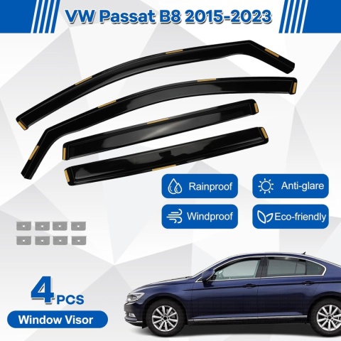 Owiewka szyby boczne [4-częściowa] kompatybilna z VW Passat B8 2015-2023