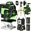 POZIOMICA LASEROWA POZIOMICA 4D 16 LINII LASER KRZYŻOWY 360 ZESTAW STATYW