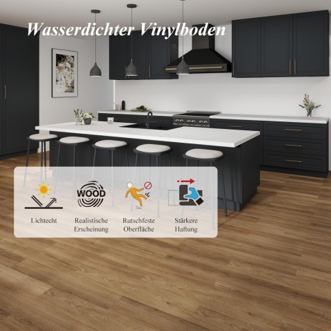 Panele Winylowe Samoprzylepne 5m² Deski parkiet WODOODPORNE