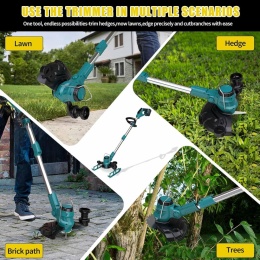 Podkaszarka akumulatorowa kosa do trawy 5W1 21V + 2 akumulatory zestaw XXL