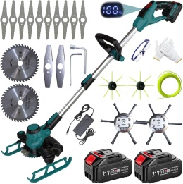 Podkaszarka akumulatorowa kosa do trawy wykaszarka 5W1 21V + 2 akumulatory