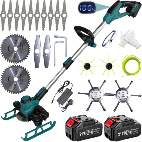 Podkaszarka akumulatorowa kosa do trawy 5W1 21V + 2 akumulatory zestaw XXL