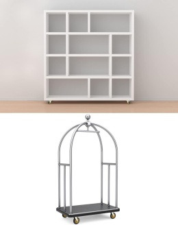 Qwork wytrzymałe 4 sztuki kółka do dużych obciążeń 280kg/koło 200mm śred.