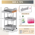 Ronlap Wózek do przechowywania Slim, 3-poziomowy organizer