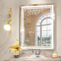 SaniteModar Lustro łazienkowe LED 50 x 70 cm, z oświetleniem przeciwmgielnym