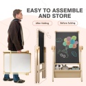 Tablica sztaluga kredowa magnetyczna 3 w 1 dla dzieci regulowana wysokość