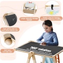 Tablica sztaluga kredowa magnetyczna 3 w 1 dla dzieci regulowana wysokość