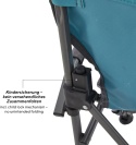 Uquip Kirby Krzesło turystyczne z oparciem składane dla dziecka